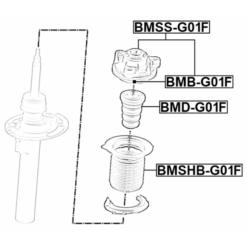 Alternative view of FRONT SHOCK ABSORBER BEARING