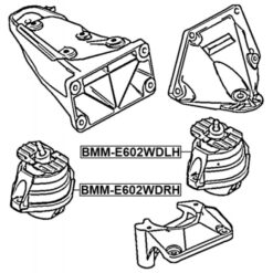 Alternative view of RIGHT ENGINE MOUNT (HYDRO)