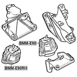 Alternative view of RIGHT ENGINE MOUNT (HYDRO)