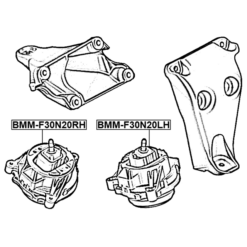 Alternative view of RIGHT ENGINE MOUNT (HYDRO)