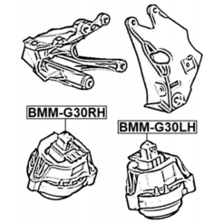 Alternative view of RIGHT ENGINE MOUNT