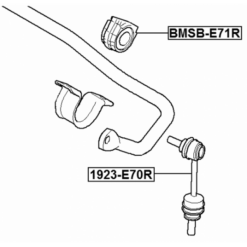 Alternative view of REAR STABILIZER BAR BUSH D22
