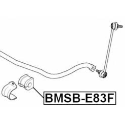 Alternative view of FRONT STABILIZER BAR BUSH D22.5