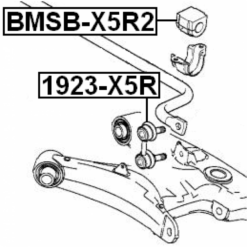 Alternative view of REAR STABILIZER BAR BUSH D23.5