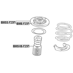 Alternative view of FRONT SHOCK ABSORBER MOUNTING ASSEMBLY (WITH SHOCK ABSORBER BEARING)