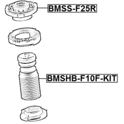 Alternative view of REAR SHOCK ABSORBER MOUNTING