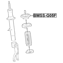 Alternative view of FRONT SHOCK ABSORBER MOUNTING