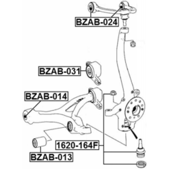 Alternative view of BUSHING, FRONT LOWER CONTROL ARM