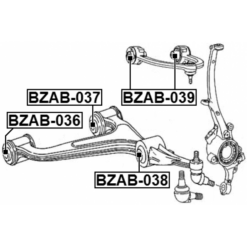 Alternative view of BUSHING, FRONT UPPER CONTROL ARM