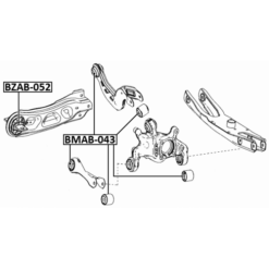 Alternative view of REAR TRANSVERSE ROD BUSHING