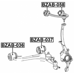 Alternative view of BUSHING, FRONT UPPER CONTROL ARM