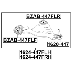 Alternative view of FRONT BUSHING, FRONT CONTROL ARM