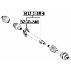 Alternative view of AXLE SHAFT BEARING