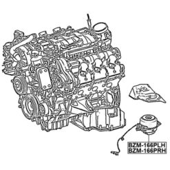 Alternative view of RIGHT ENGINE MOUNT (HYDRO)