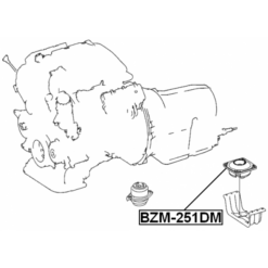 Alternative view of TRANSMISSION MOUNT