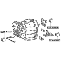 Alternative view of TRANSFER GEAR BOX MOUNT