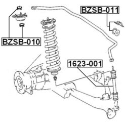 Alternative view of REAR STABILIZER BAR BUSH KIT D19