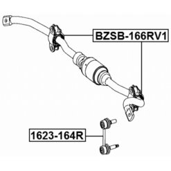 Alternative view of REAR STABILIZER BAR BUSH KIT D26.5