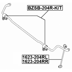 Alternative view of REAR STABILIZER BAR BUSH KIT D19