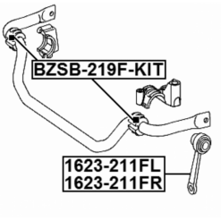 Alternative view of FRONT STABILIZER BAR BUSH KIT