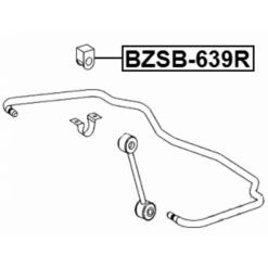 Alternative view of REAR STABILIZER BAR BUSH D18