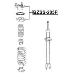 Alternative view of FRONT SHOCK ABSORBER MOUNTING (WITH SPRING SEAT)