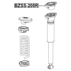Alternative view of REAR SHOCK ABSORBER MOUNTING