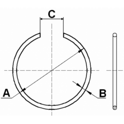 Alternative view of RETAINING RING 29X2