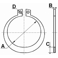 Alternative view of RETAINING RING PCS 5