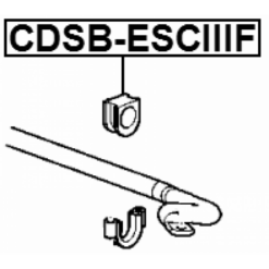 Alternative view of FRONT STABILIZER BAR BUSH