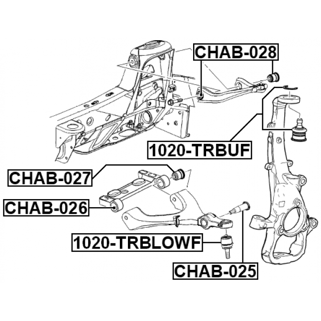 BUSHING, FRONT UPPER CONTROL ARM - Image 2