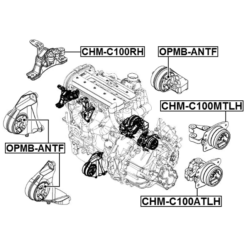 Alternative view of RIGHT ENGINE MOUNT