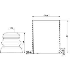 Alternative view of BOOT WITH JOUNCE BUMPER FRONT SHOCK ABSORBER KIT