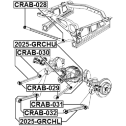 Alternative view of REAR TRANSVERSE ROD BUSHING
