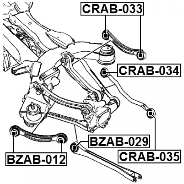 REAR TRANSVERSE ROD BUSHING - Image 2