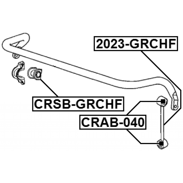 FRONT STABILIZER LINK BUSHING - Image 2