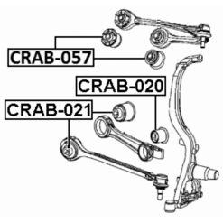 Alternative view of BUSHING, FRONT UPPER CONTROL ARM