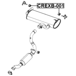 Alternative view of EXHAUST PIPE SUPPORT