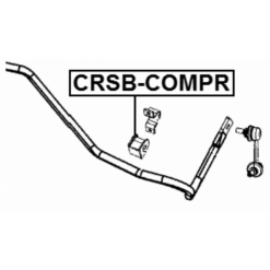 Alternative view of REAR STABILIZER BAR BUSH D19