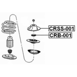 Alternative view of FRONT SHOCK ABSORBER MOUNTING