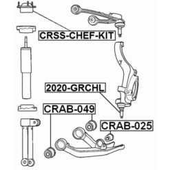 Alternative view of FRONT SHOCK ABSORBER MOUNTING, REPAIR KIT