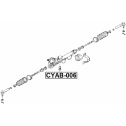Alternative view of STEERING RACK BUSHING
