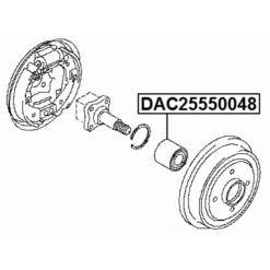 Alternative view of REAR WHEEL BEARING 25X55X48