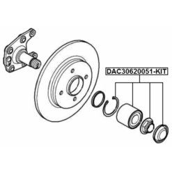Alternative view of REAR WHEEL BEARING REPAIR KIT 30X62X51