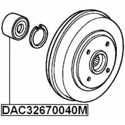Alternative view of REAR WHEEL BEARING 32X67X40
