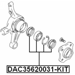 Alternative view of REAR WHEEL BEARING REPAIR KIT 35X61.8X31
