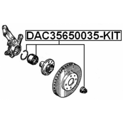 Alternative view of FRONT WHEEL BEARING REPAIR KIT 35X65X35