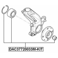 Alternative view of FRONT WHEEL BEARING 37X72X33