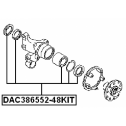 Alternative view of REAR WHEEL BEARING 38X65X48X52