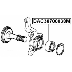 Alternative view of FRONT WHEEL BEARING 38X70X38